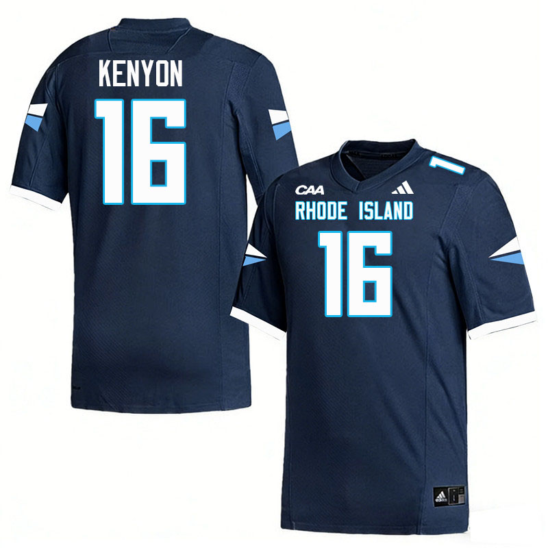 Rhode Island Rams #16 Conner Kenyon College Football Jerseys,Uniforms-Navy